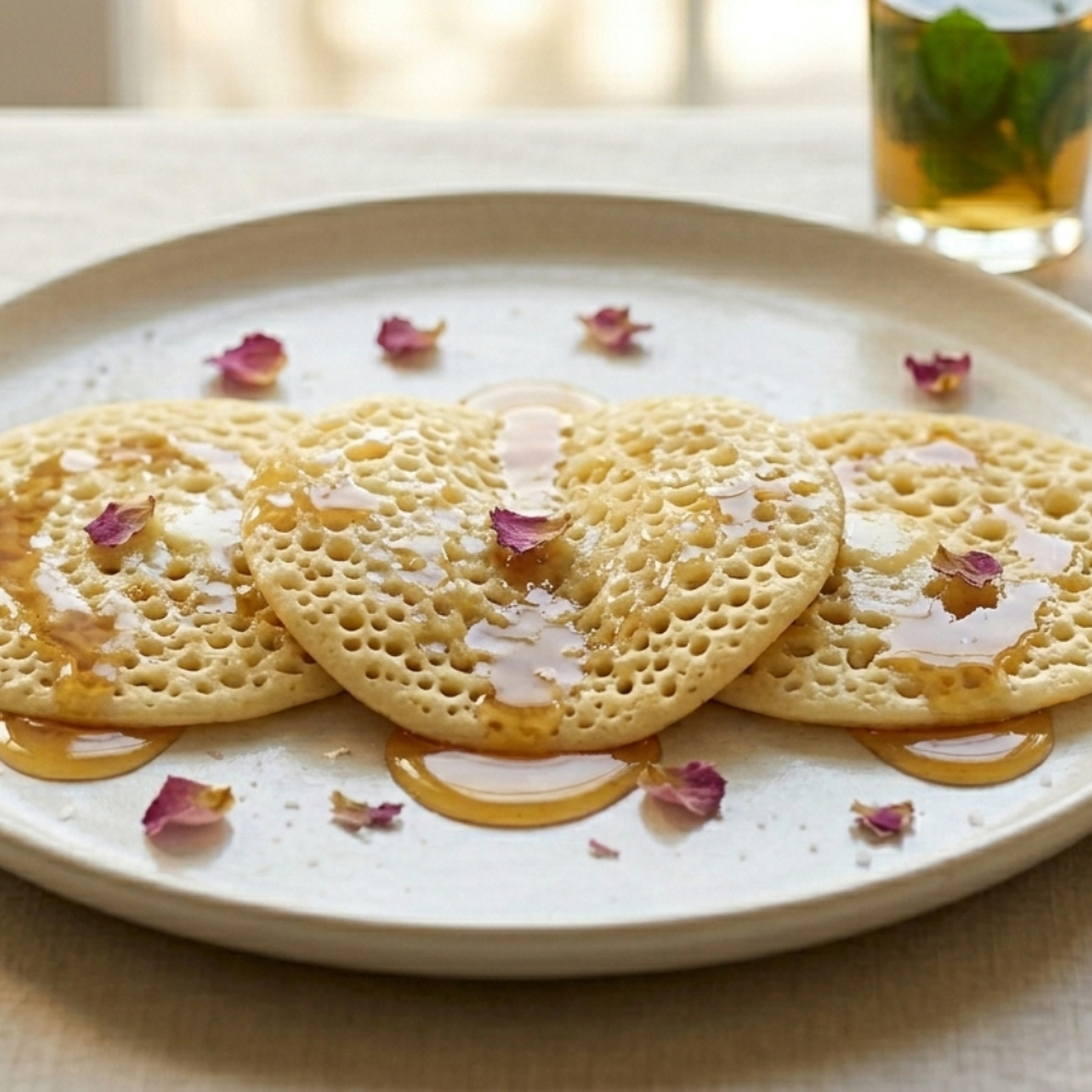 Baghrir (thousand-hole pancakes)