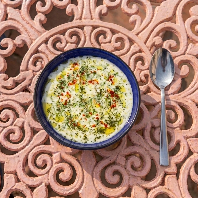 Soğuk Ayran Aşı - Cold Yogurt Soup