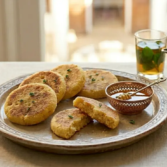 Harcha with olives